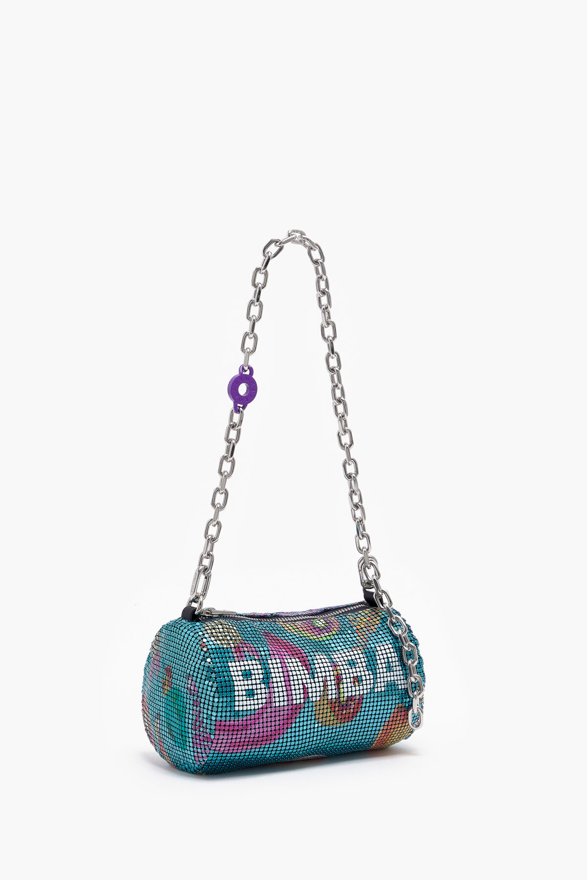 Bolso cilindro XS malla Bananas Mix agua