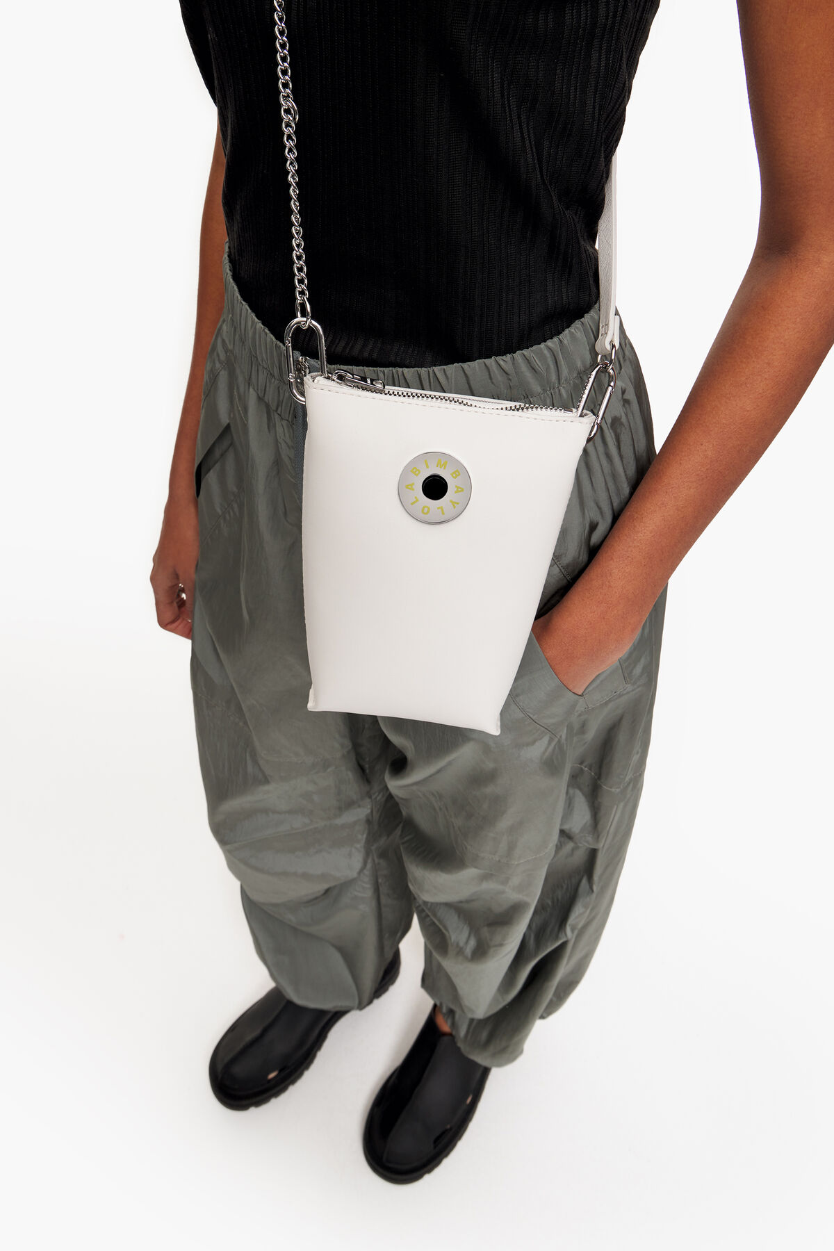 Bolso bandolera XS piel blanco