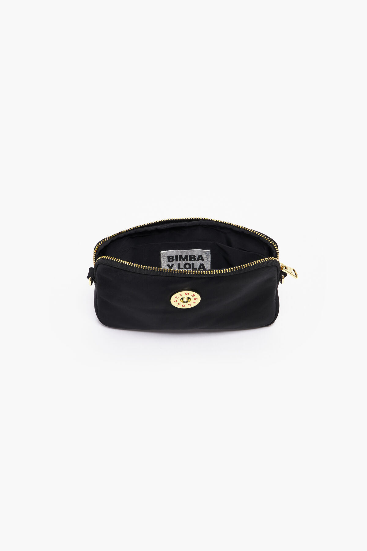 Minibolso rectangular nylon negro