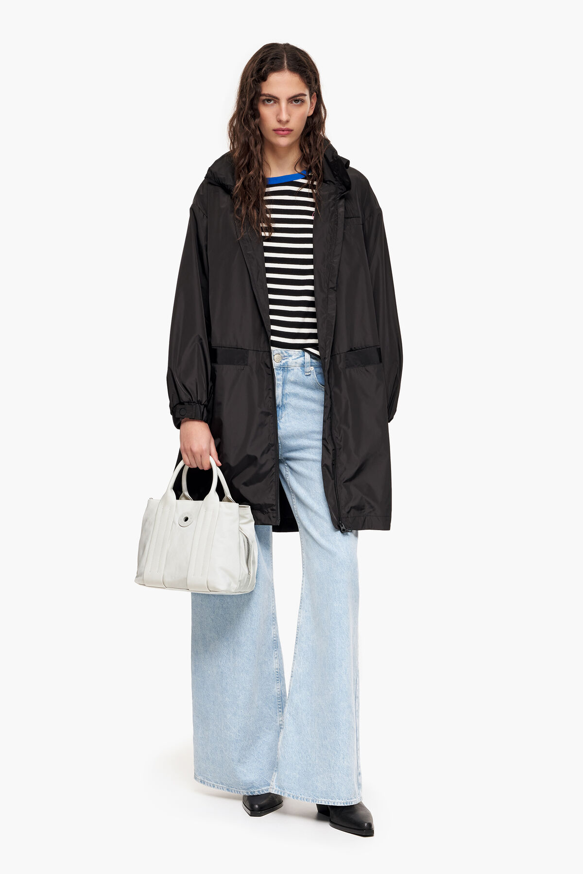 Bolso tote S nylon gris