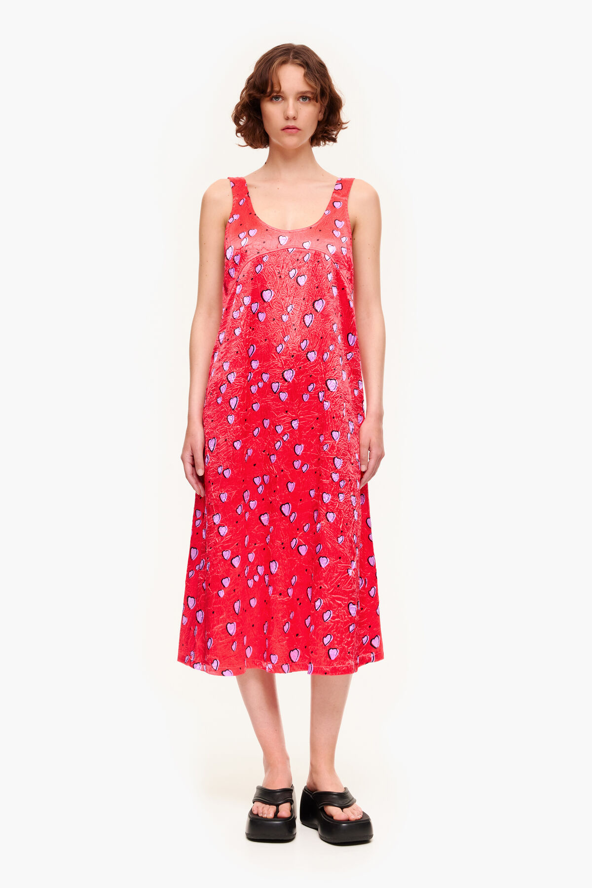 Vestido print Small Heart rojo