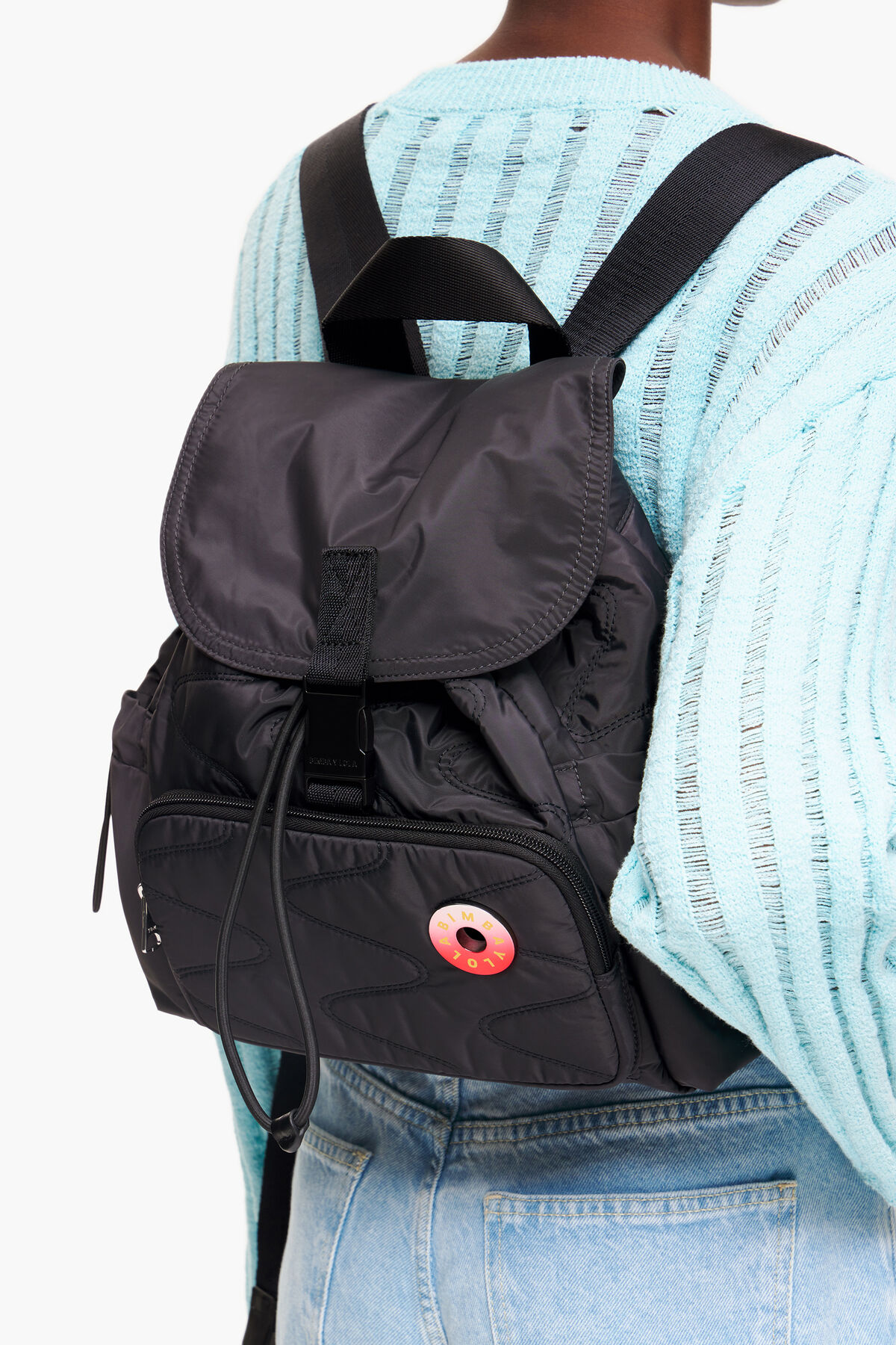 Mochila M nylon antracita