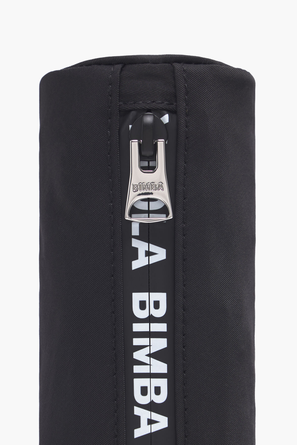 Estuche cilíndrico nylon negro