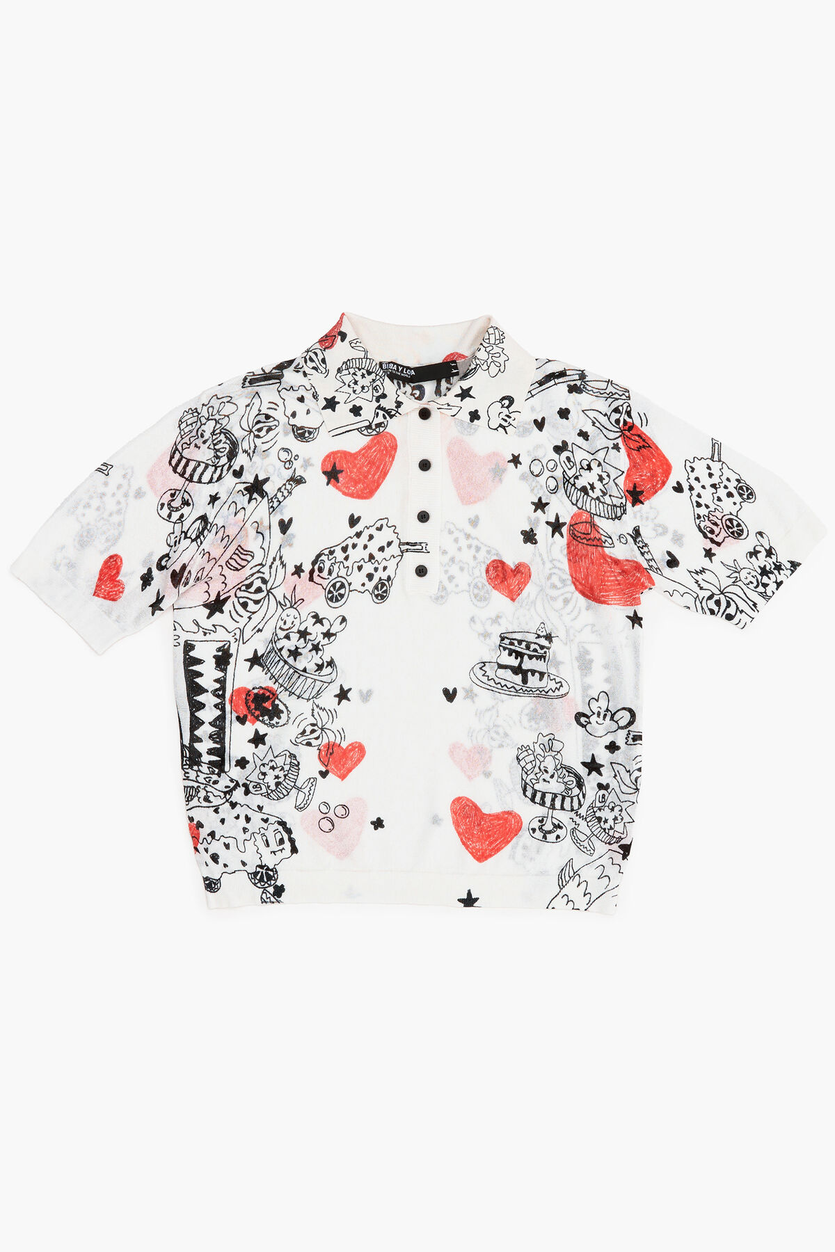 Polo ajustado Nickname Heart