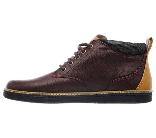Skechers Men Boots: Helmer Red/Brown