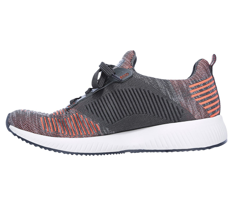 Skechers Women Bobs Squad Charcoal/Orange