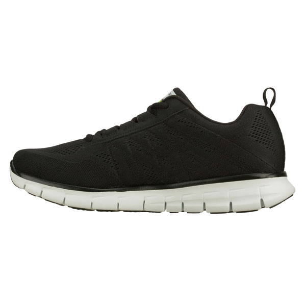Skechers Men Extra Wide Fit (4E) Shoes - Power Switch Black/White