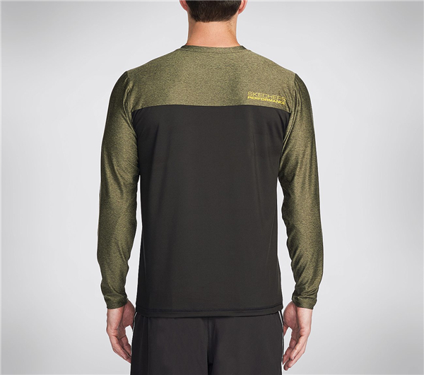 Skechers Men Magnetic Long Sleeve Tee Shirt Black