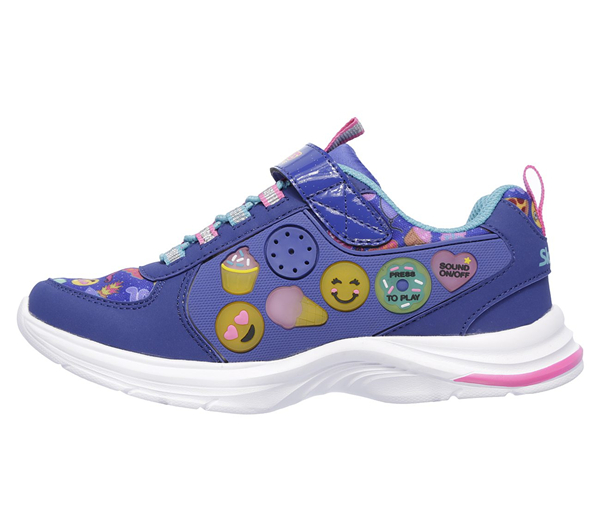 Skechers Girls Game Kicks: Swift Kicks - Emoti Match Black/Multi