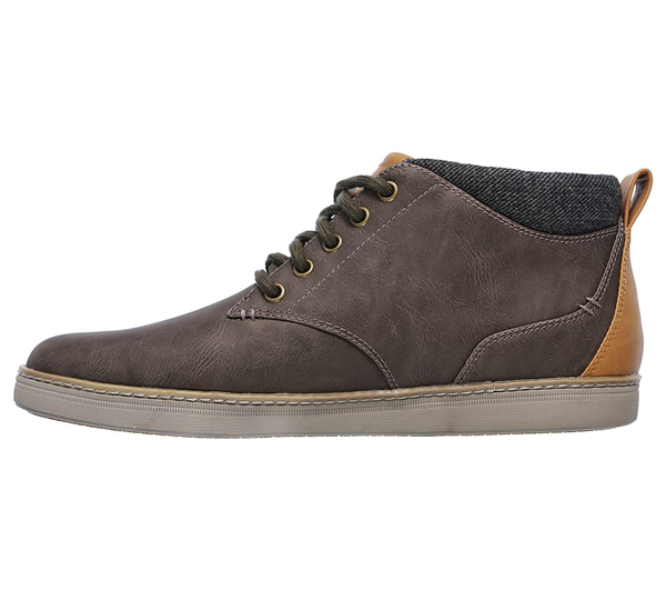 Skechers Men Boots: Helmer Charcoal