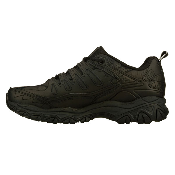 Skechers Men Wide Fit (2E) Shoes - Reprint Black