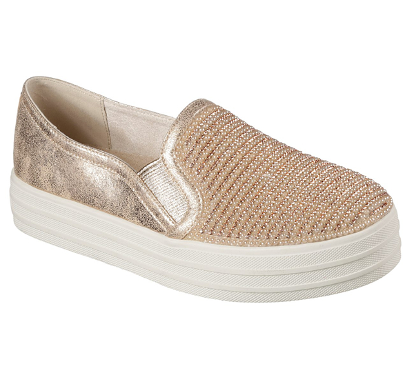 Skechers Women Double Up - Shiny Dancer Rose/Gold