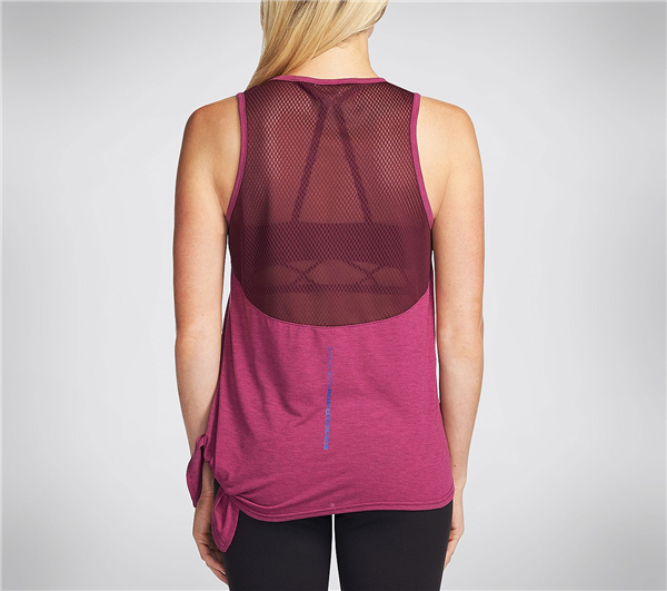 Skechers Women Castle Peak Side Tie Tank Top Pink