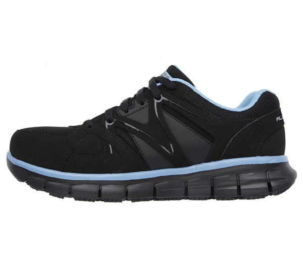 Skechers Women Work: Synergy - Sandlot Alloy Toe Black/Blue