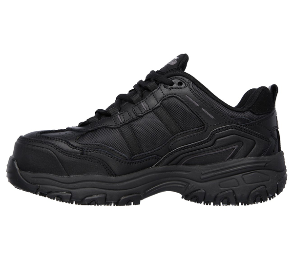 Skechers Women Work: Relaxed Fit D'Lites - Tolland Comp Toe Black