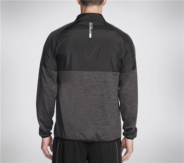 Skechers Men Altitude Pullover Jacket Black/Grey