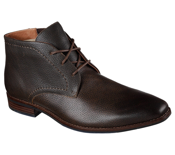 Skechers Men Boots: Ellis Dark Brown