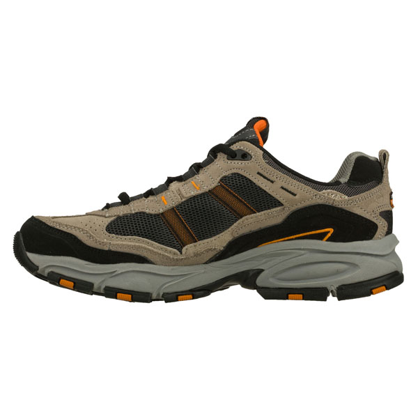 Skechers Men Extra Wide Fit (4E) Shoes - Taupe/Black