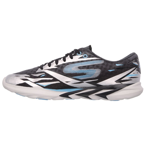 Skechers Men Extra Wide Fit (4E) Shoes - Speed Black/Blue