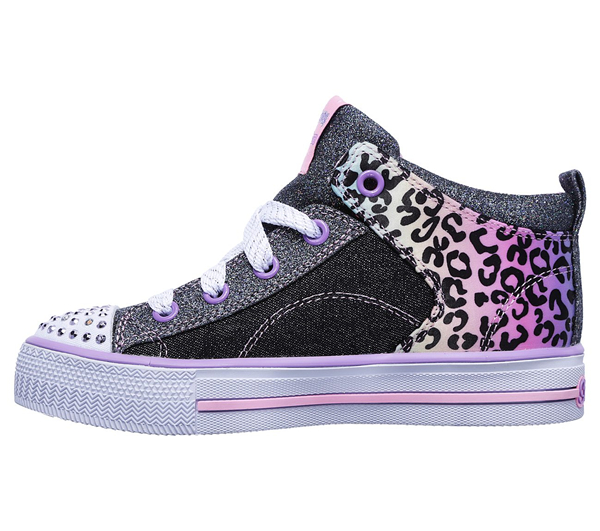 Skechers Girls Twinkle Toes: Shuffles - Journey Jumpz Black/Multi