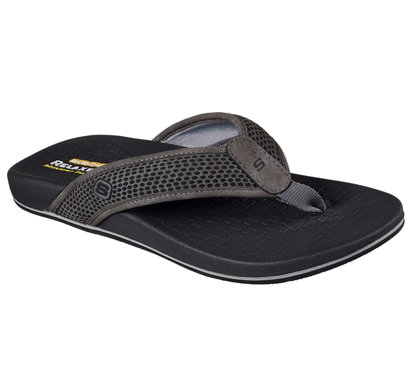 Skechers Men Sandals: Pelem - Emiro Charcoal