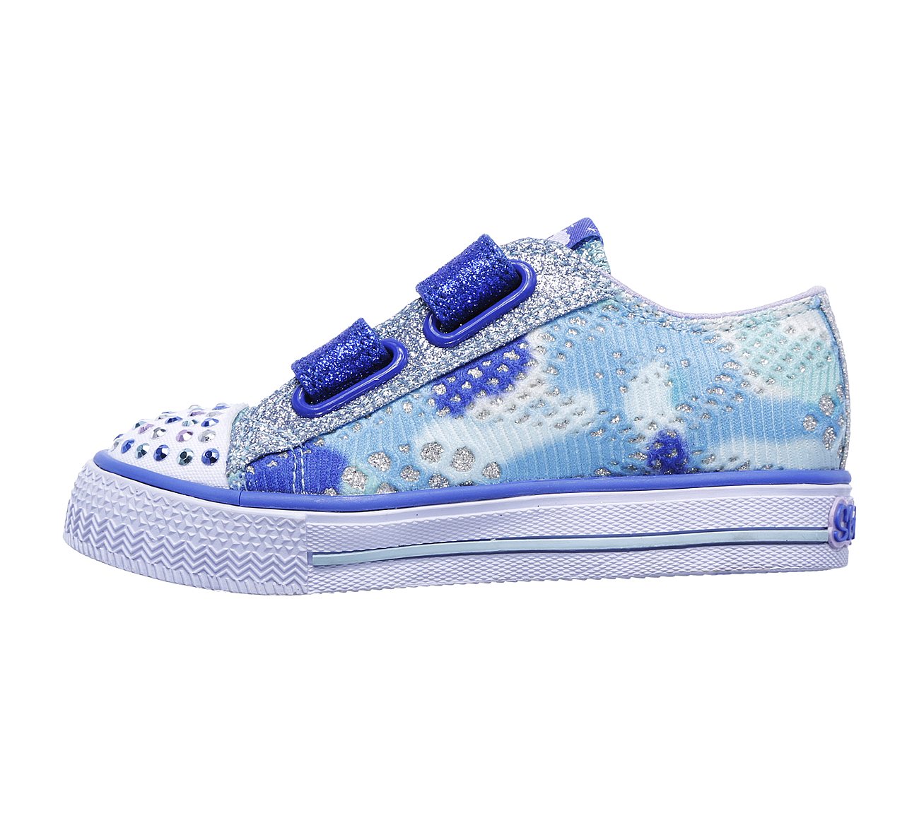 Skechers Girls Twinkle Toes: Shuffles - Little Lovely Black/Multi