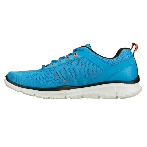 Skechers Men Wide Fit (2E) Shoes - Deal Maker Blue/Orange