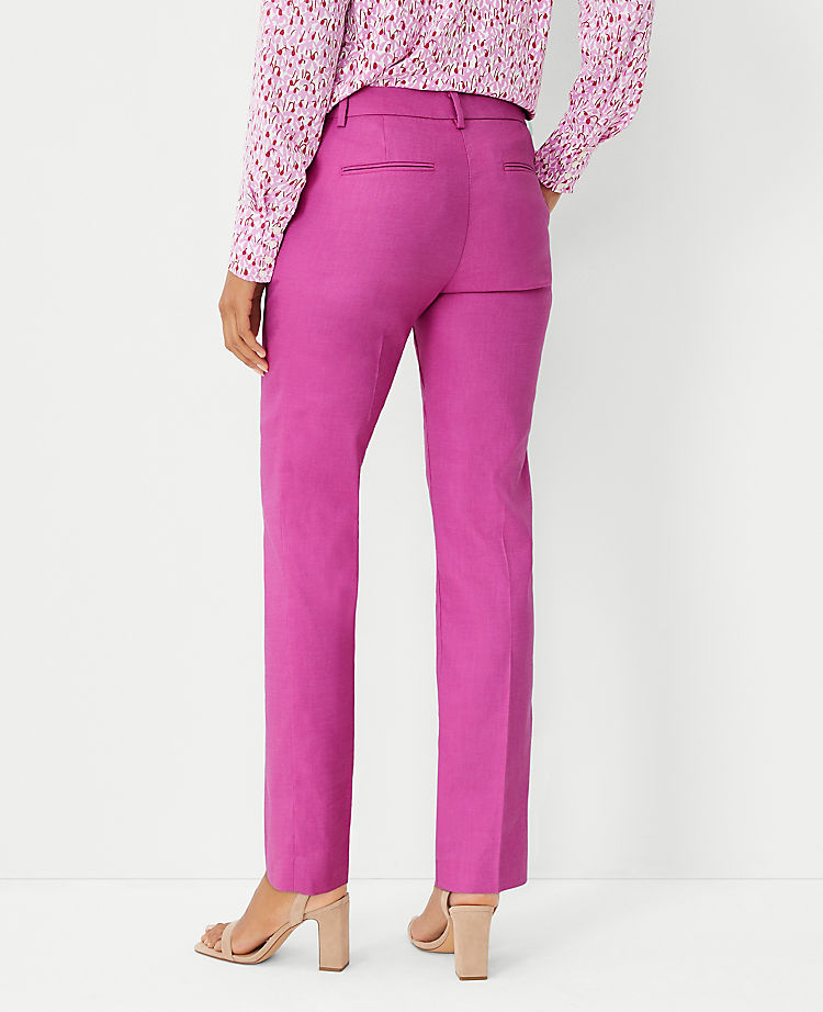 The Sophia Straight Pant in Linen Blend