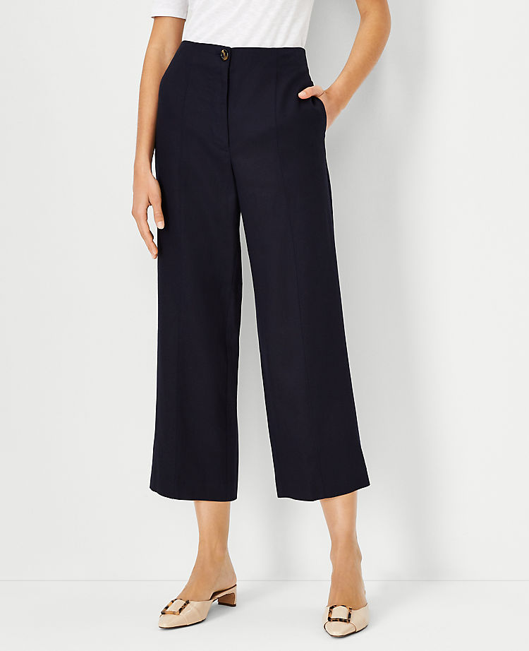 The Seamed Straight Crop Pant