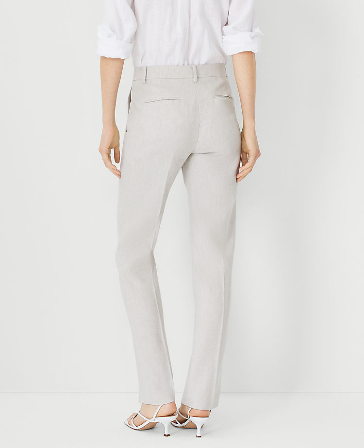 The Sophia Straight Pant in Linen Blend
