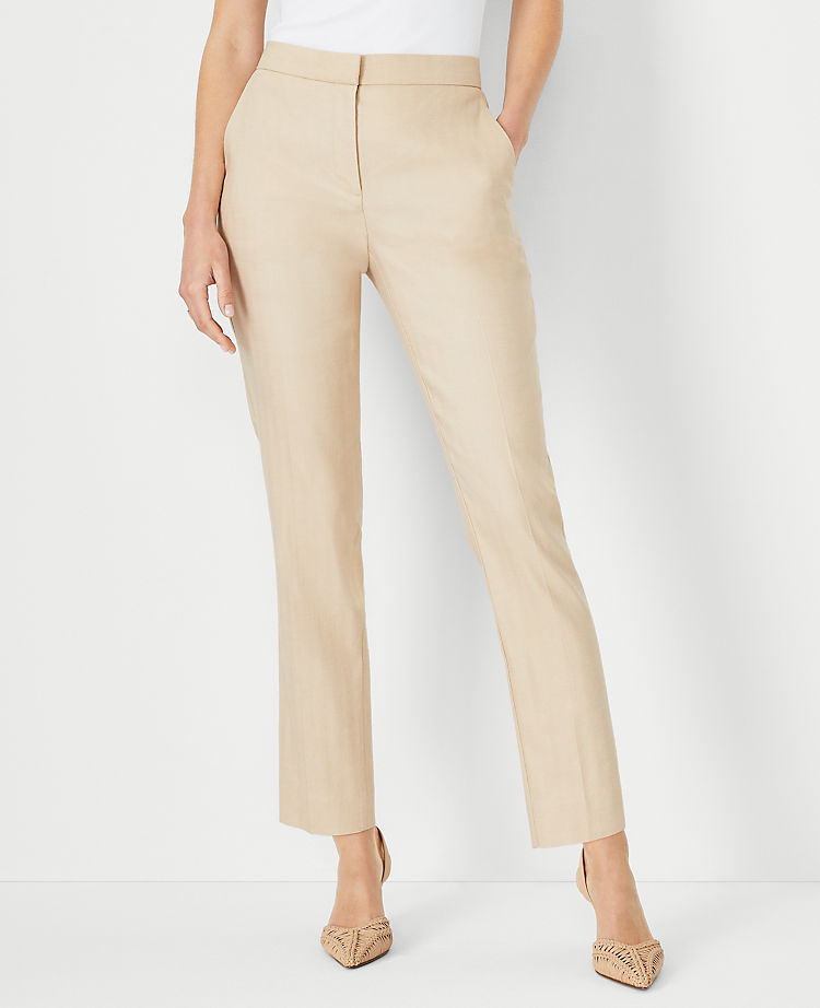 The Eva Ankle Pant in Linen Blend