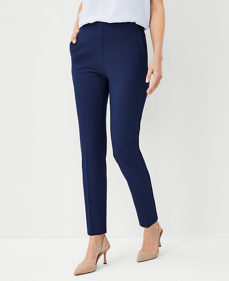 The Side Zip Eva Ankle Pant in Bi-Stretch