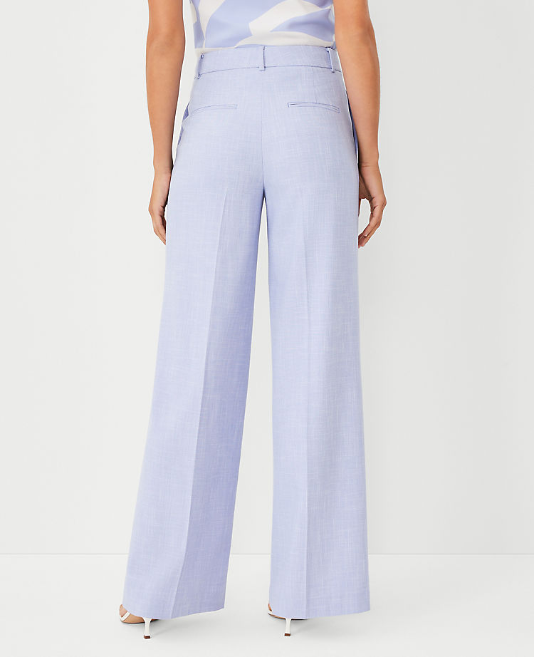 The Wide Leg Pant in Cross Weave