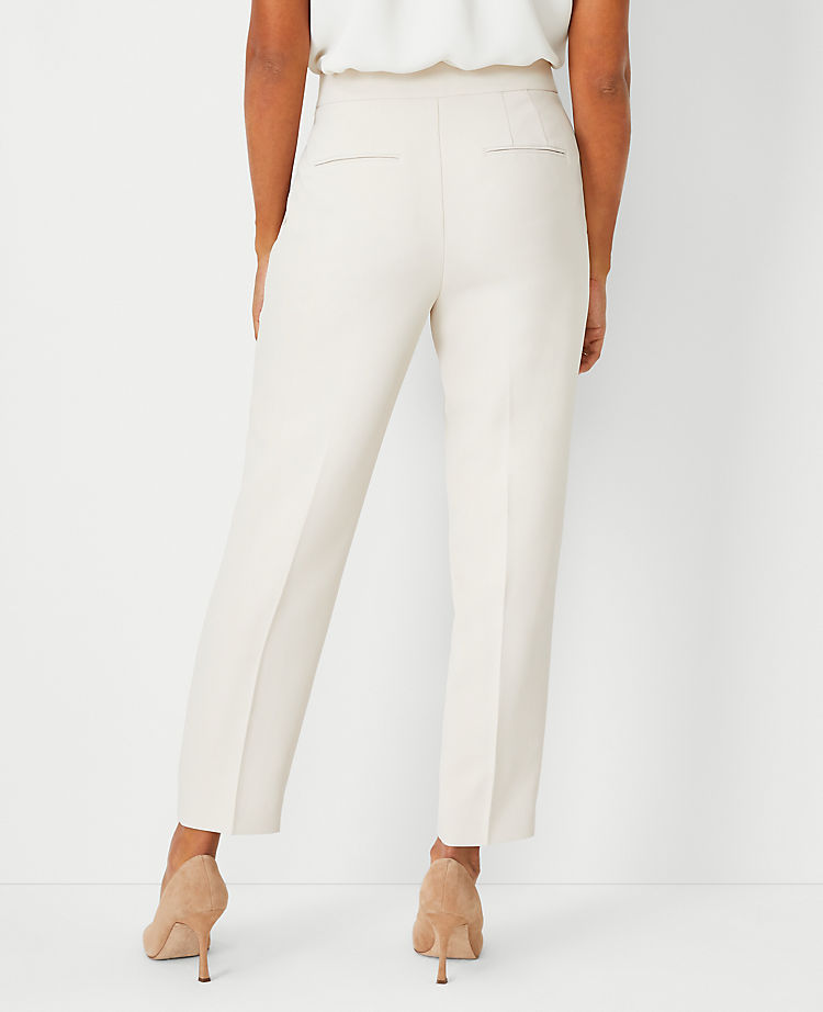 The Side Zip Eva Ankle Pant in Fluid Crepe - Curvy Fit