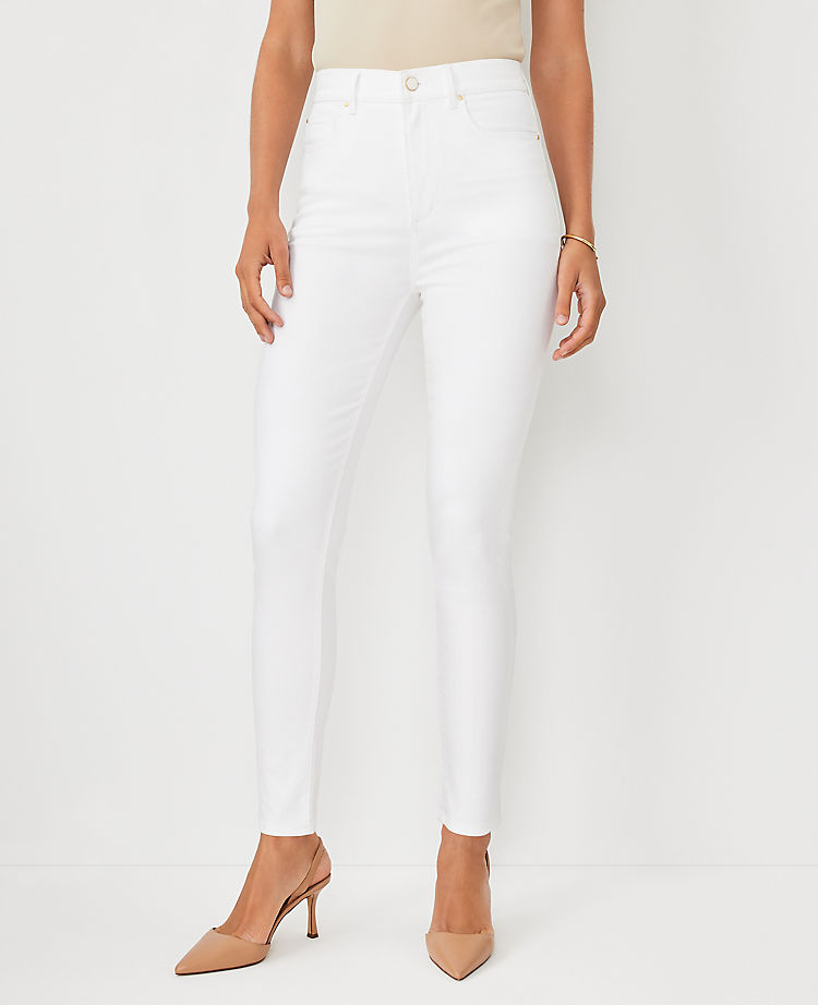 Sculpting Pocket Highest Rise Skinny Jeans in White