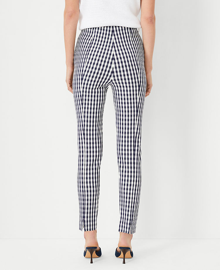 The Audrey Ankle Pant in Plaid - Curvy Fit
