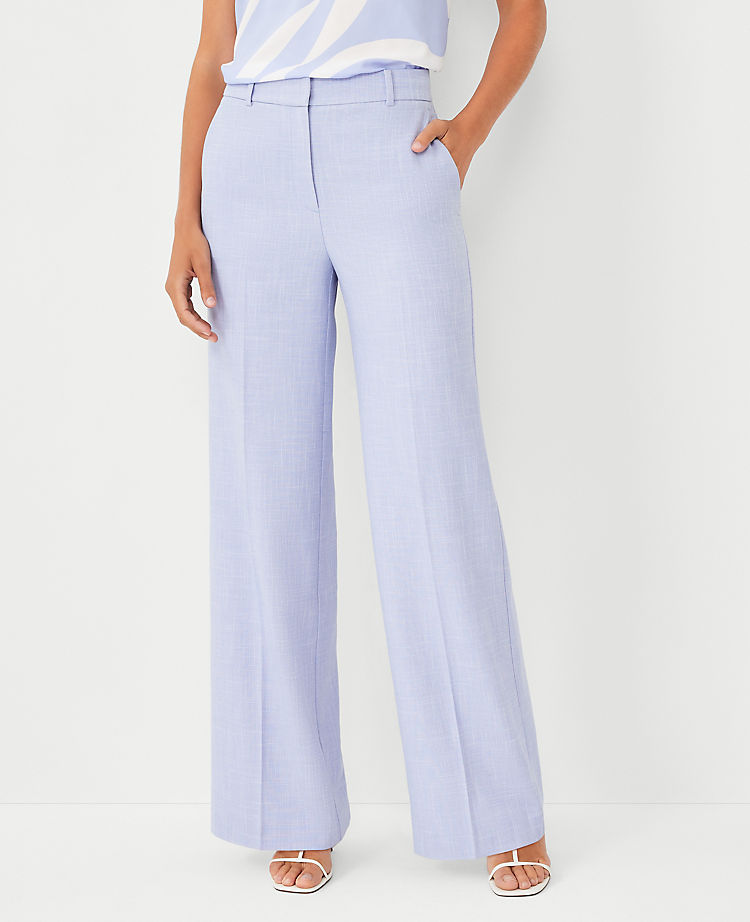 The Wide Leg Pant in Cross Weave