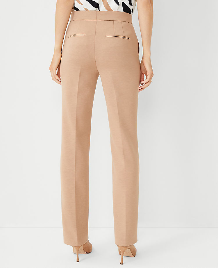 The Sophia Straight Pant in Double Knit