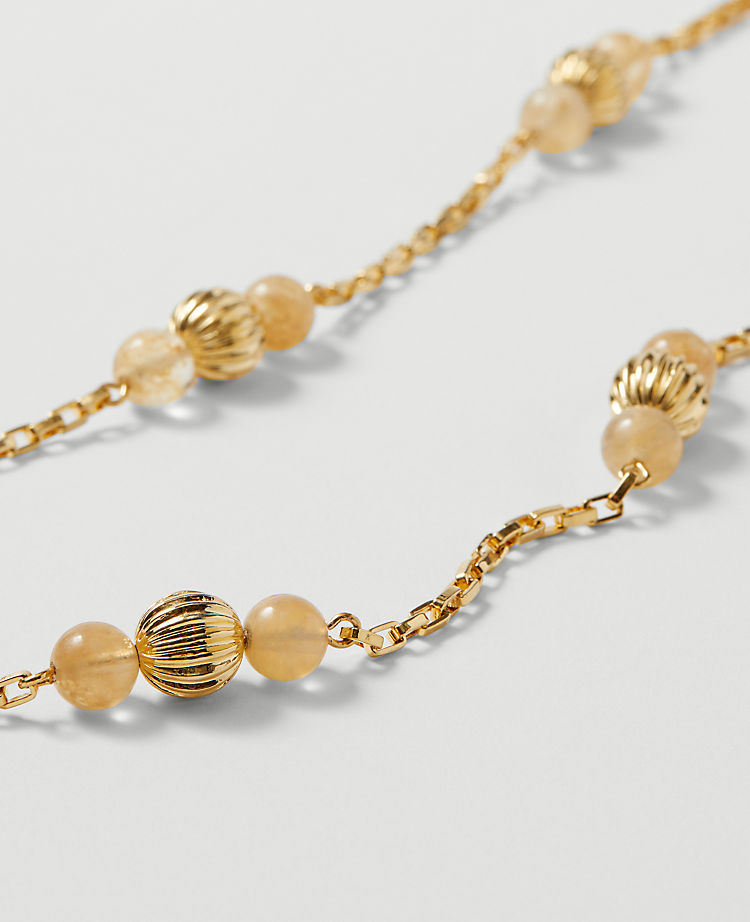 Beaded Station Necklace