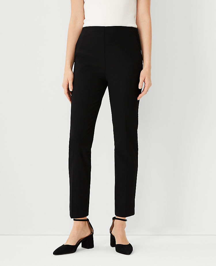 The Side Zip Eva Ankle Pant in Bi-Stretch