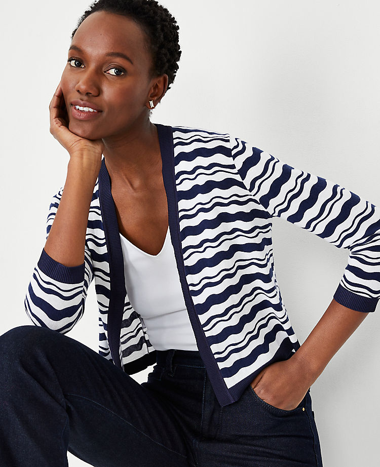 Wave Open Cardigan