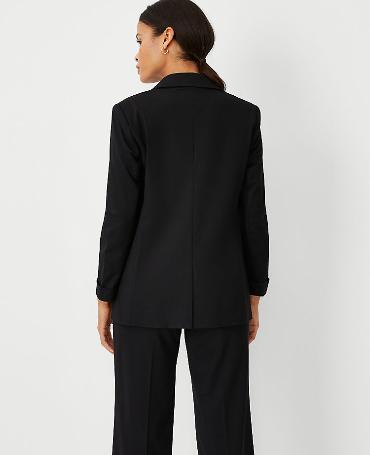 The Cuffed Long Blazer in Knit