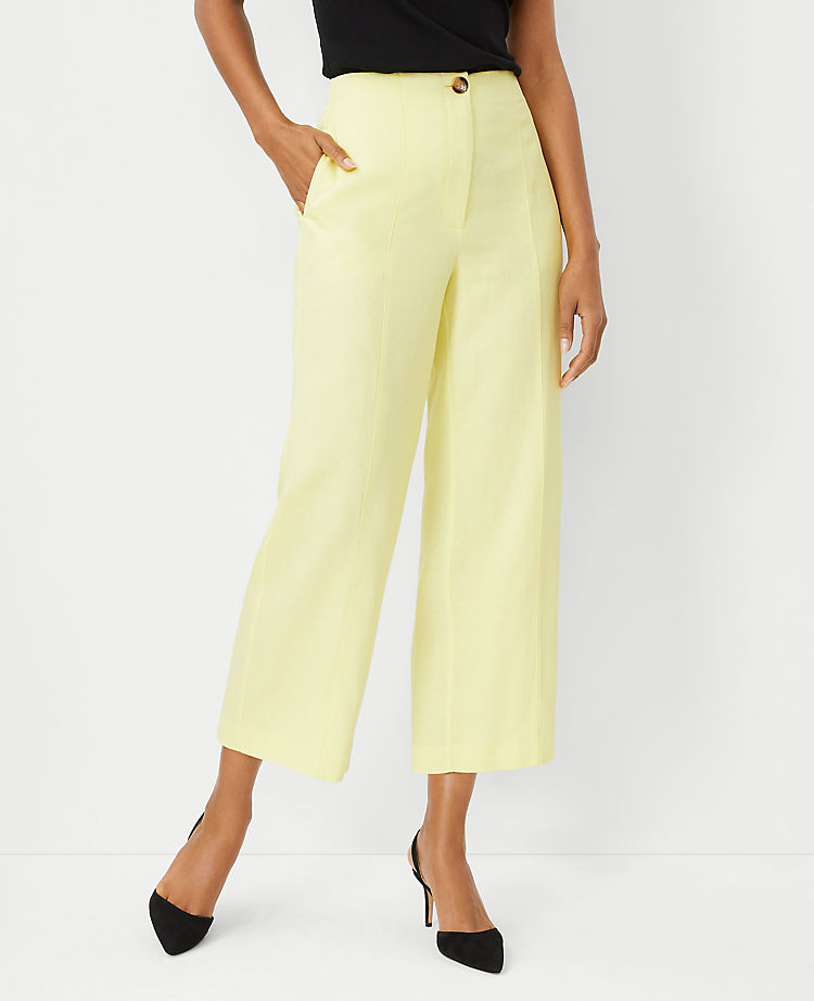 The Seamed Straight Crop Pant