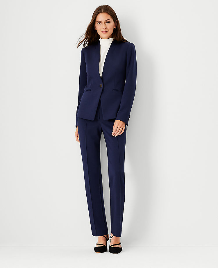The Sophia Straight Pant in Double Knit