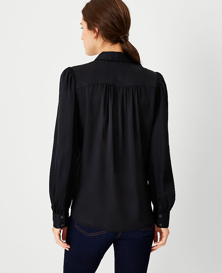 Collared Button Down Blouse