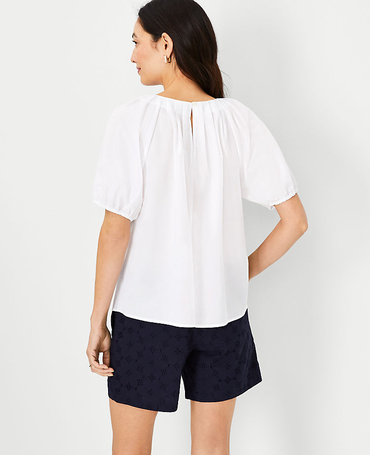Pleat Neck Top