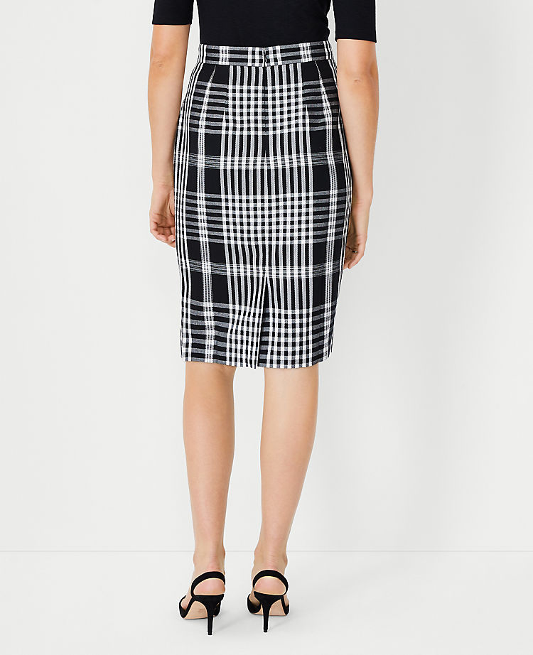 Plaid Pencil Skirt
