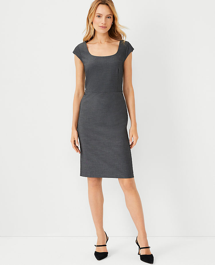 The Scoop Neck Dress In Bi-Stretch