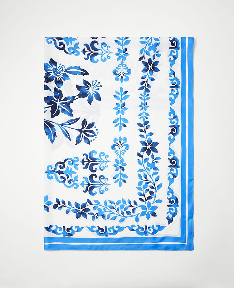 Floral Silk Scarf