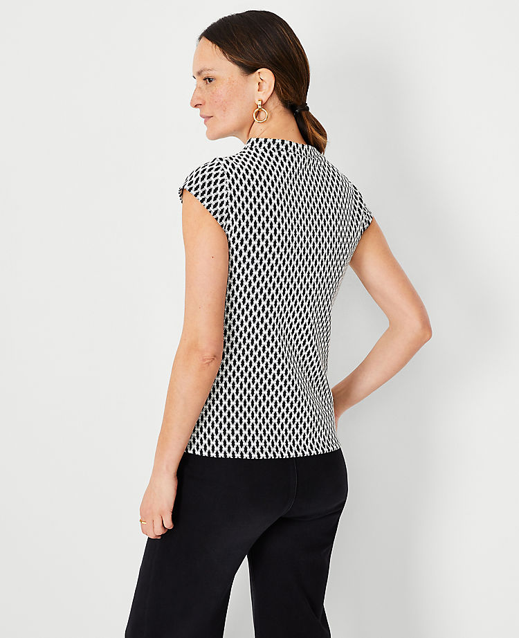 Ottoman Mock Neck Top